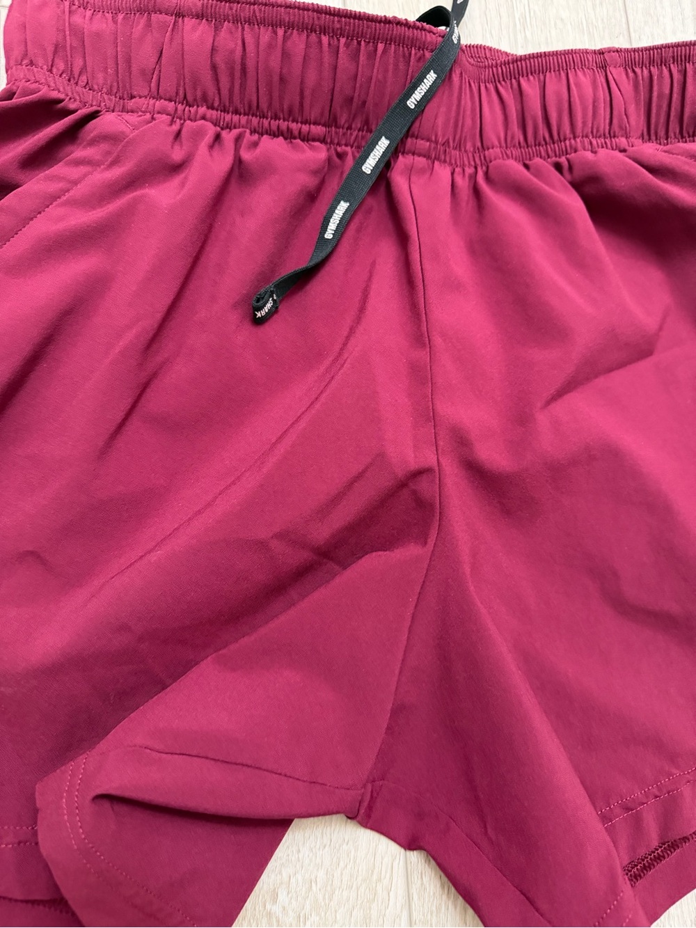 Gymshark Men’s Burgundy Training Shorts with Zip Pockets – Size XS - Picture 8 of 8